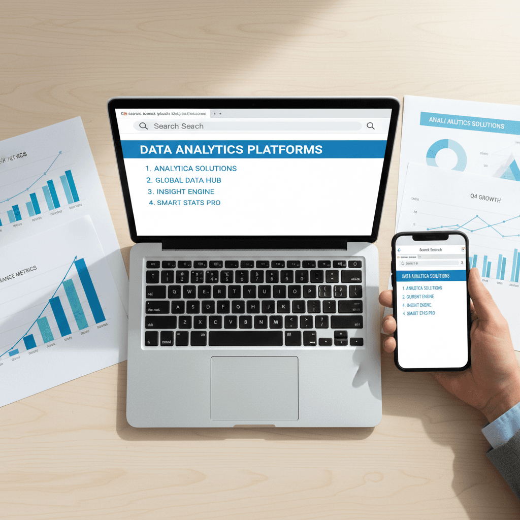 SEO optimization and search engine visibility analytics